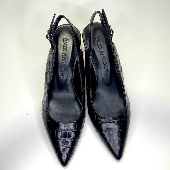 Enzo Angiolini Dylanie Slingback Pump Black As Is - Picture 2 of 7